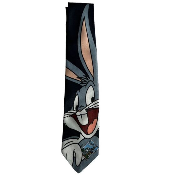 Vintage Warner Bros Looney Tunes Men’s 1997 Collection Bugs Bunny neck tie - Picture 1 of 8